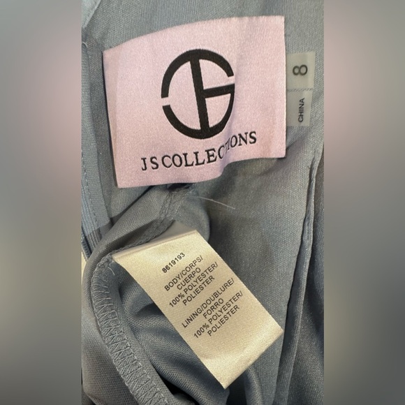 JS Collections Yvonne Flutter A-Line Gown NWT Size 8 - Picture 9 of 10